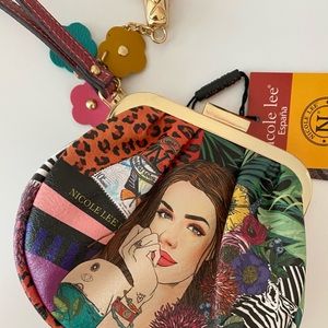 Nicole Lee Oversized Coin Purse NEW!